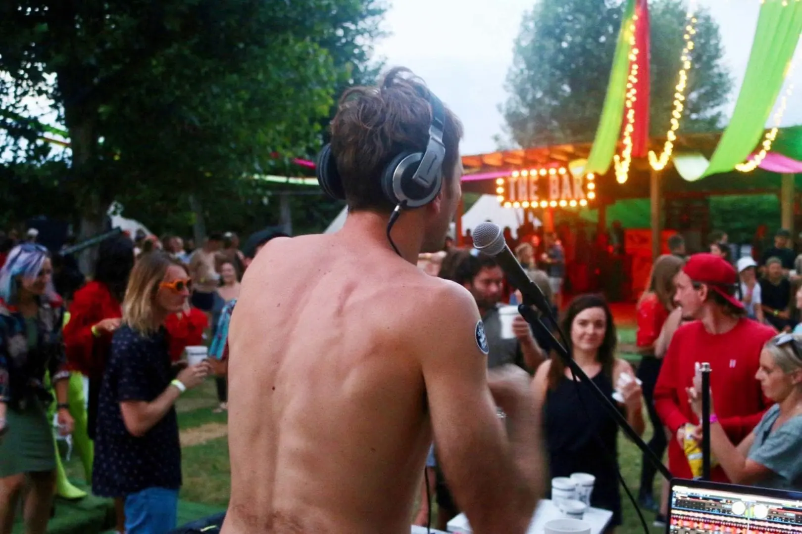 Stoke Travel San Vino campsite featuring pre-pitched tents and an onsite swimming pool for the Haro Wine Fight festival.