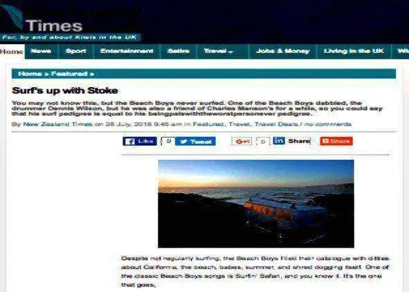 New Zealand Times | Surf’s up with Stoke
