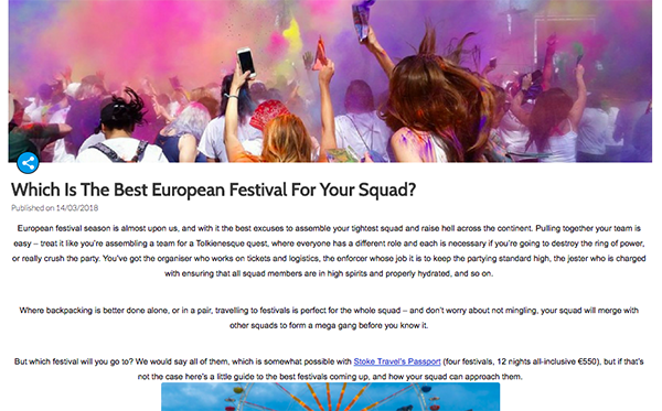 Which Is The Best European Festival For Your Squad?