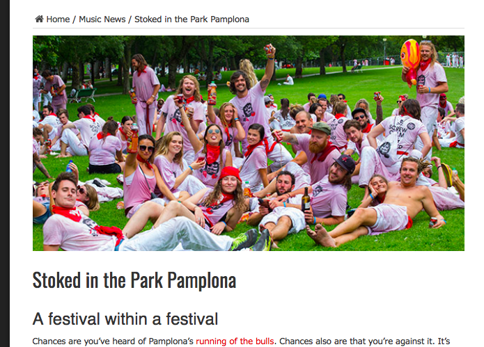 BBM Live Music News – Stoked in the Park Pamplona