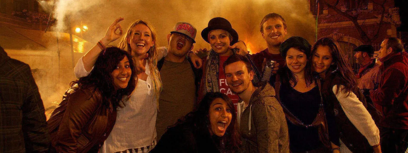 Group of people at las Fallas