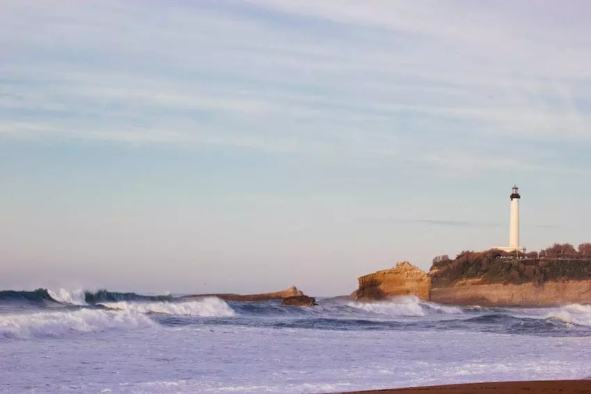 spot de surf biarritz france