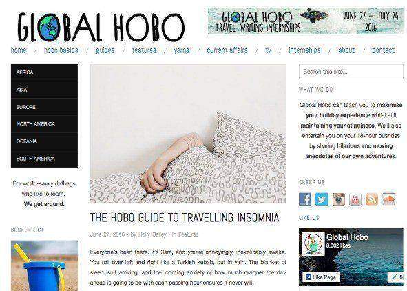 Global Hobo | Travelling Insomnia