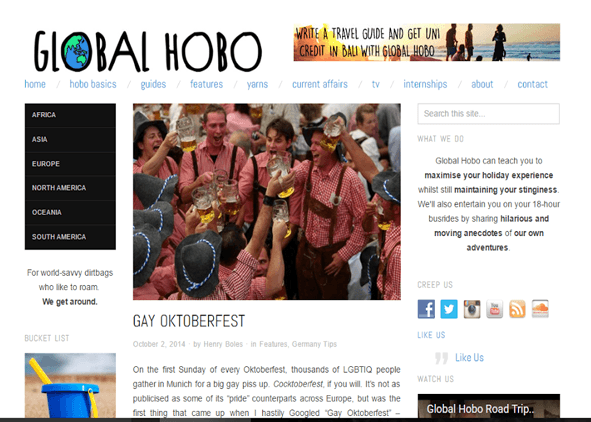 Global Hobo | Gay Oktoberfest